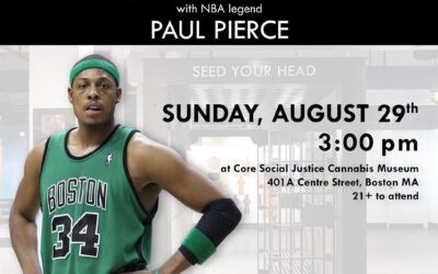 Join us tomorrow, Sunday, August 29th at 3:00pm, for a museum tour with NBA legend, Paul Pierce! @paulpierce will be visiting @seedyourhead + Core Social Justice Cannabis Museum to experience the current exhibition, American Warden. Following the tour, attendees can test their Paul Pierce knowledge to win prizes during a round of trivia. See you Sunday! @thehubcraft.ma #paulpierce #truth34 #seed #seedyourhead #bostonsbestdispensary #hubcraft