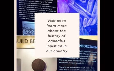 Our current collection, American Warden, urges guests to scrutinize incarceration in America against the backdrop of cannabis prohibition. While many states have now legalized or decriminalized cannabis, the number of arrests for possession and distribution are still alarmingly high. Come see the exhibit! #cannabis #cannabisjustice #socialjustice #marijuana #marijuanajustice #marijuanalegalization #incarceration