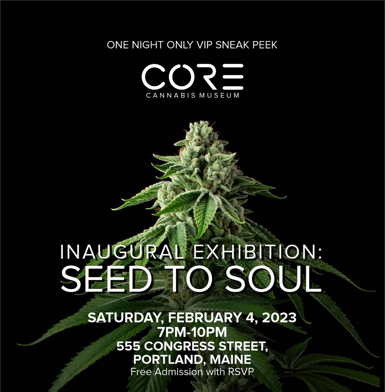We appreciate your support as we continue to help tell the history of American Drug Policy and its social and cultural impacts. Join us for a VIP Sneak Peek of the new Seed to Soul Exhibit at our Portland location. Jamaica Plain shows us how cannabis prohibition affects people and how incarceration affects our society. In Portland, we take you through the journey of how these upside-down policies affected the plant. A night filled with live music; raffles; local food; drinks; art; and more! DM us to reserve your spot to take a look before everyone else.