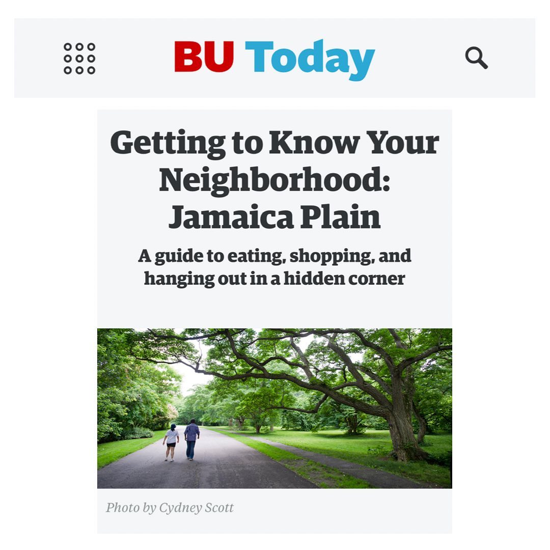 Thanks to BU Today for featuring us as a spot to visit in Jamaica Plain. Come check us out!