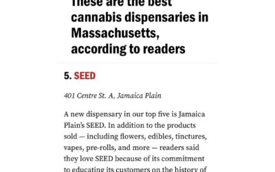 #FlashbackFriday to SEED being named one of the best in Boston — partly because of our commitment to educating the public on the history of cannabis criminalization. #cannabis #cannabislegalization #marijuana #marijuanalegalization #criminaljustice #criminaljusticereform #prisonreform #legalization #museum #boston #massachusetts #friday #fridayvibes