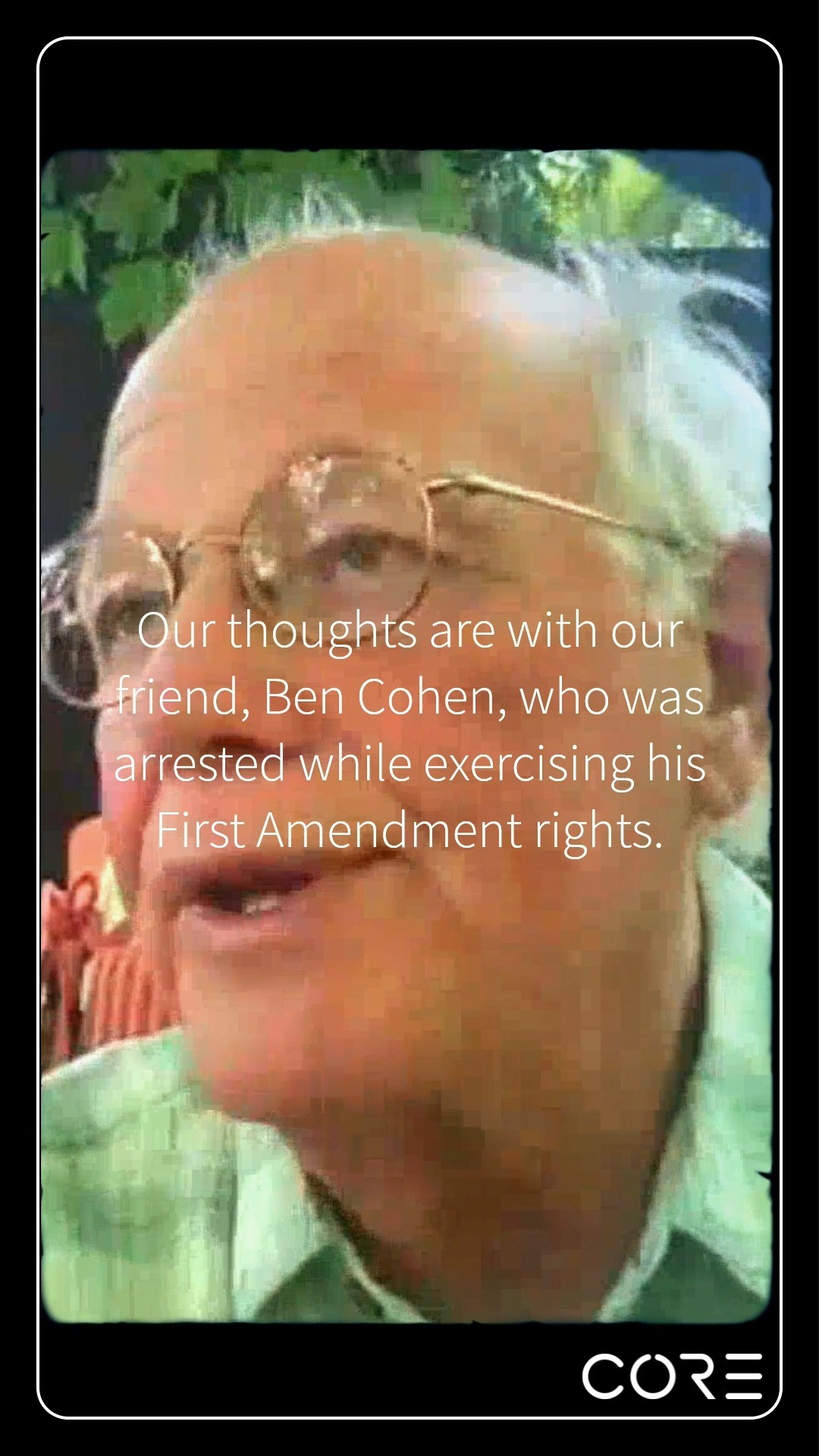 Best known for Ben and Jerry's and his new nonprofit cannabis venture B3 (@bensbestblnzsmokes), Ben Cohen was arrested while lawfully protesting at the Department of Justice.We support the right of people to raise their voices in the pursuit of freedom and justice.