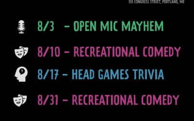 Every Thursday, you’re invited to share some laughs, share your talents or win prizes. There’s something for everybody! #portlandmaine #portlanddowntown #comedy #openmic #trivia