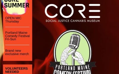 The summer is winding down, but things are heading up at Core Portland! This weekend kicks off with #OpenMic Mayhem tonight and Five shows in partnership with the Portland Comedy Festival. We’ve got new merch, hot off the presses! Want to join the fun? We’re looking for volunteers and interns, message us to learn more!