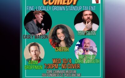 CORE is proud to host fine, locally grown standup talent! Don’t miss these laughs! @topherneuguth @groptimum @cheechypeach @tomshaw.comedy @caseywats #downtownportlandmaine #comedy #whattodoinportlandmaine