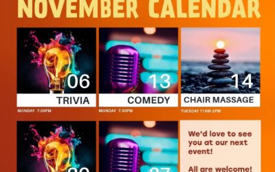We’d love to see you at our next event! Share laughs, your trivia knowledge, and enjoy a relaxing massage, all in November! #thingstodoinportlandmaine #downtownportlandmaine #community
