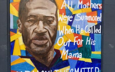 George Floyd Mural Painted in Hyde Square by Marijuana Dispensary | Jamaica Plain News