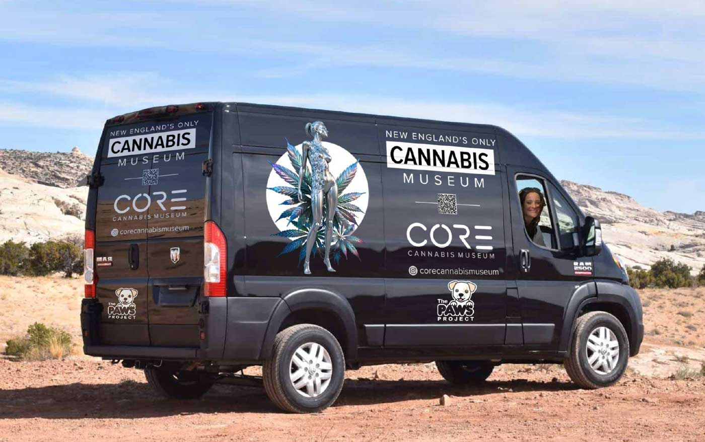 The Paws Project 12 core cannabis van